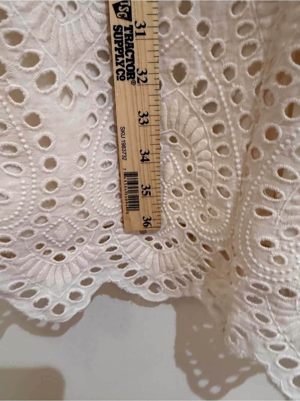 ROOLEE Falling for You Eyelet Dress Midi in Cream lined boho Size XS - Picture 12 of 14